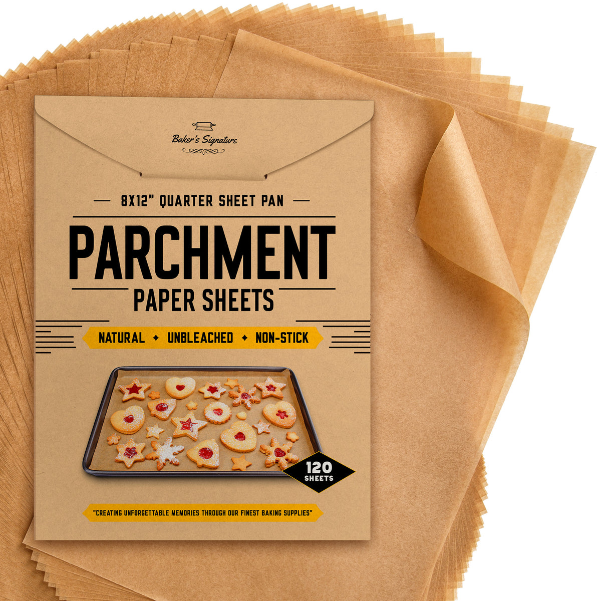 6 Inch Cake Pan Unbleached Parchment Paper Sheets 120 Pack – Baker's  Signature